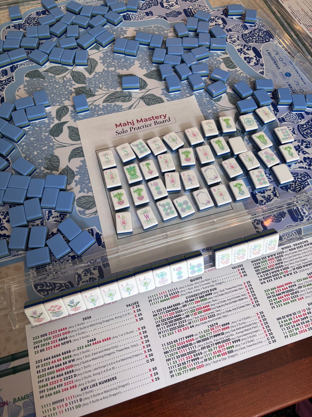 Mahjong setup photo submitted with the review from Carol W.